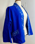 Kyoto kimono in linen with a viscose Daisy Jacquard limited edition 1 of 1